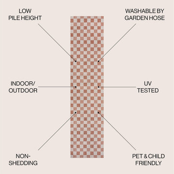 Aimee Traditional Cottage Checkerboard Indoor/Outdoor Area Rug